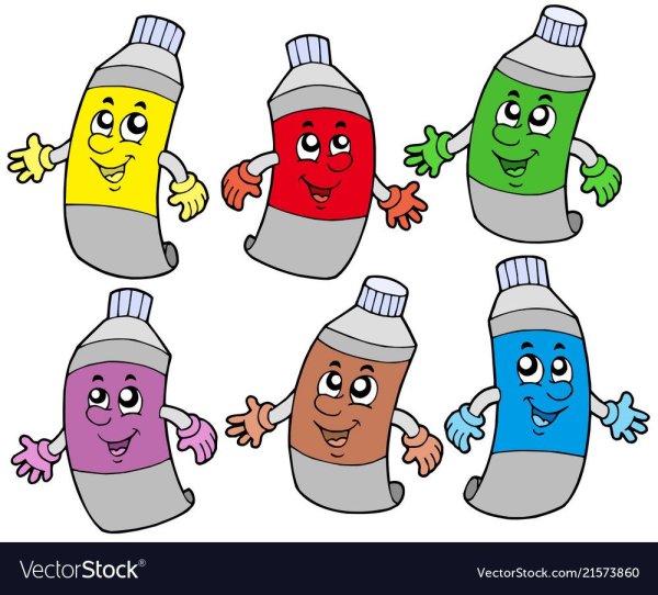 Тюбик краски рисунок