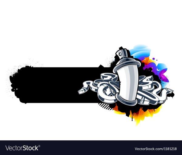 Баллончик с краской арт