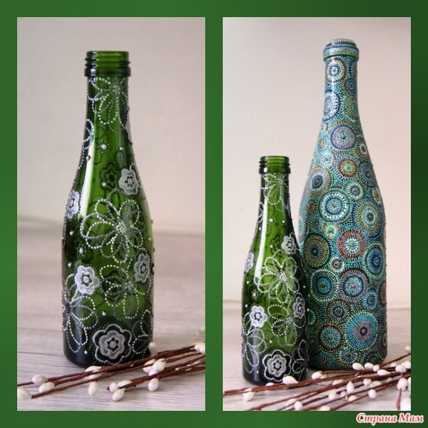Рисование на бутылках