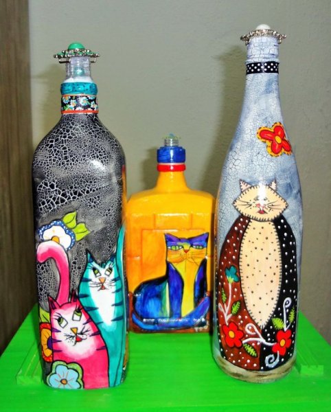 Разрисованные бутылки