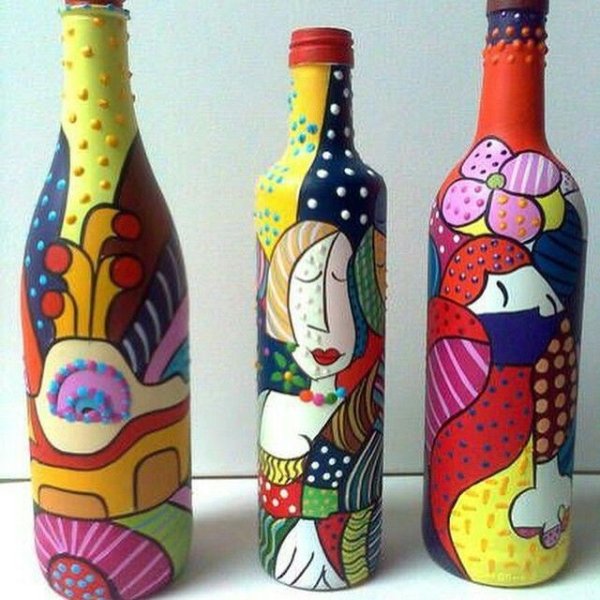 Разрисованные бутылки