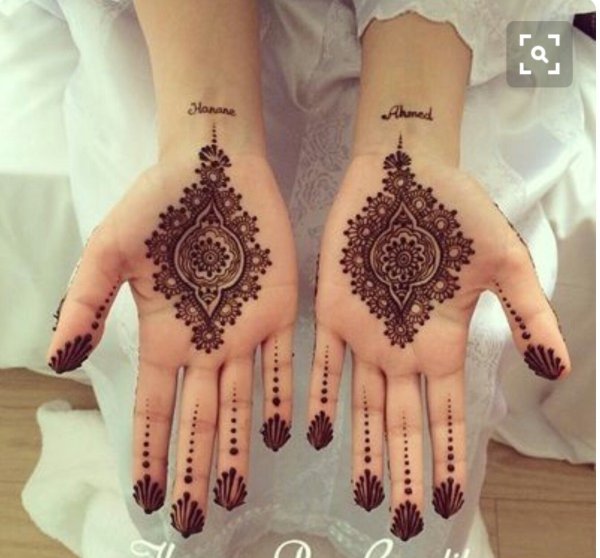 Рисунок хной на арабском
