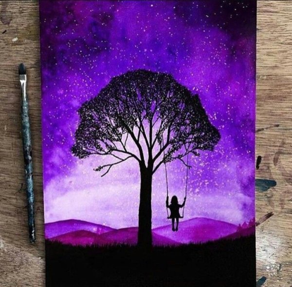 Картины акрилом на холсте для начинающих Минимализм