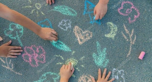 Рисование мелками