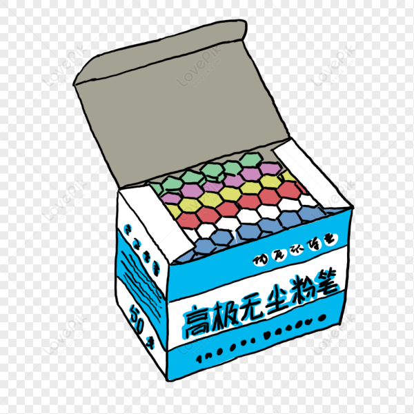 Эскиз коробки для мелков