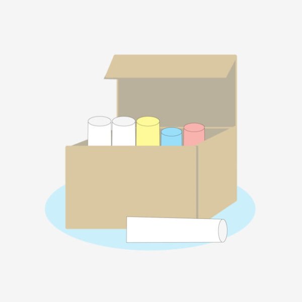 Коробка с мелками