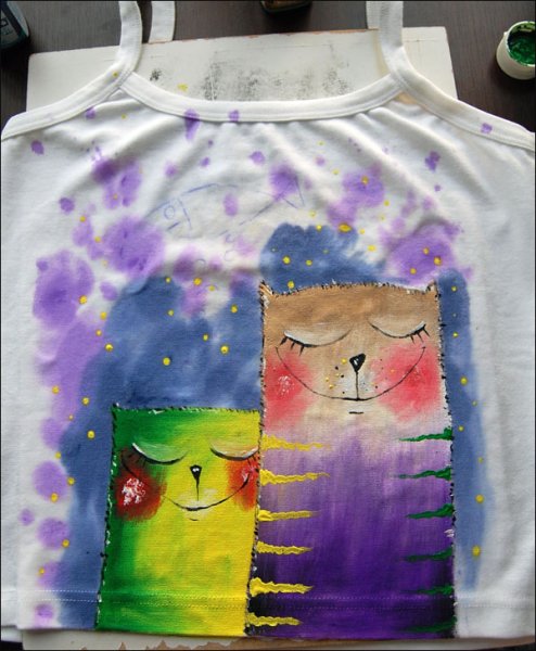 Рисование маркерами на футболках