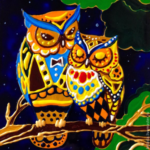 Витраж Сова