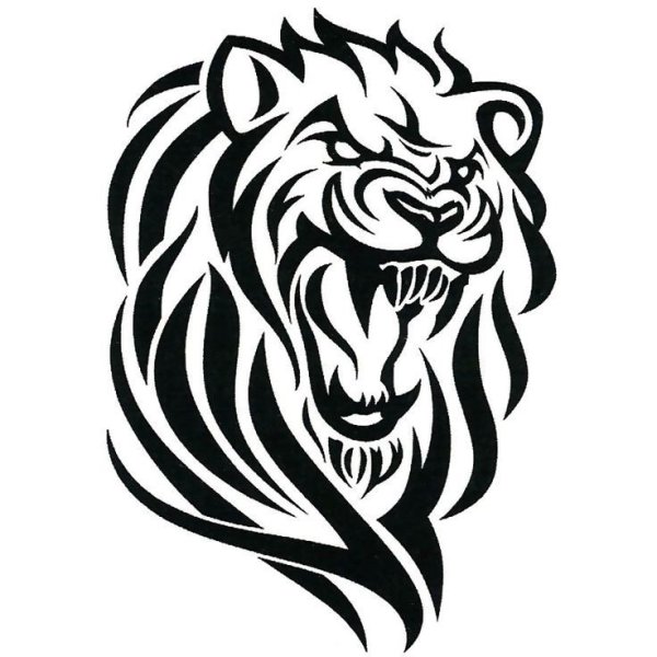 Тату Лев трайбл