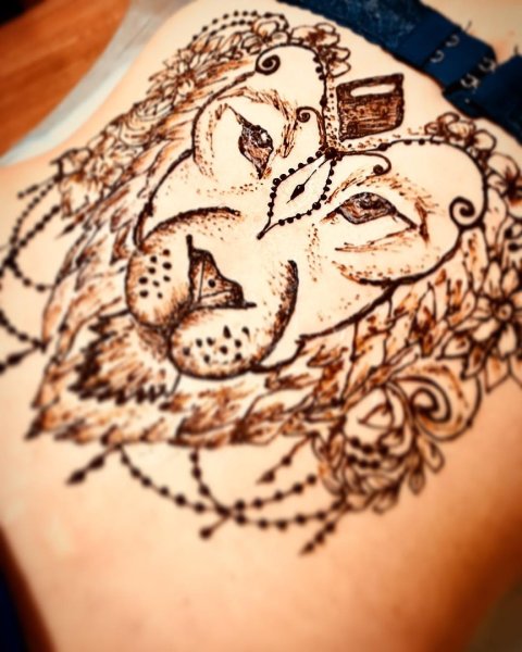 Мехенди звери