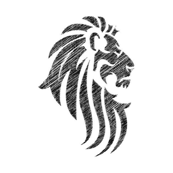 Тату Лев трайбл эскизы