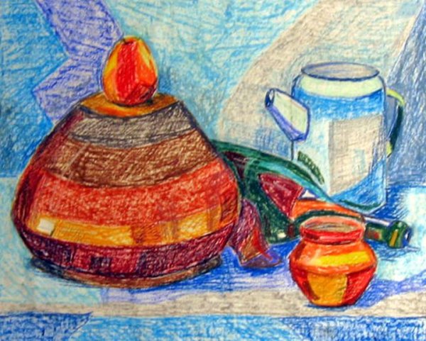 Декоративного натюрморта из бытовых предметов