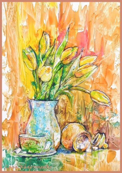 Энкаустика натюрморт