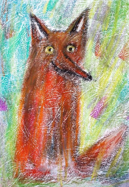 Рисование масляной пастелью