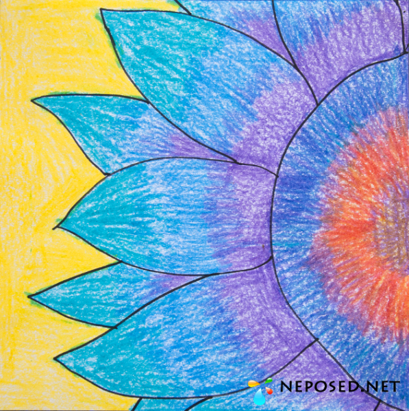 Рисуем мелками восковыми на бумаге