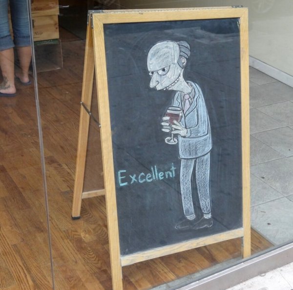 Креативные надписи на штендерах