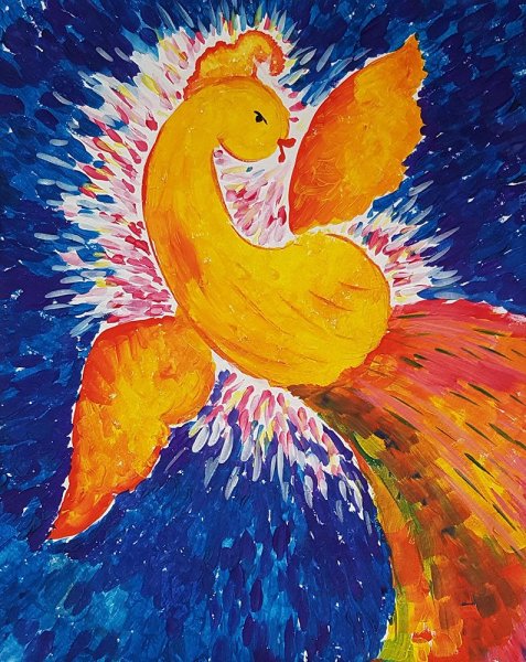 Рисование Жар птицы