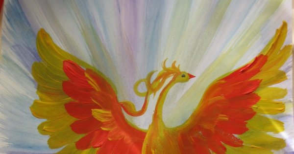 Рисование Жар птицы