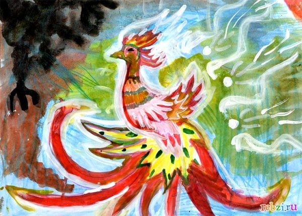 Рисование Сказочная птица