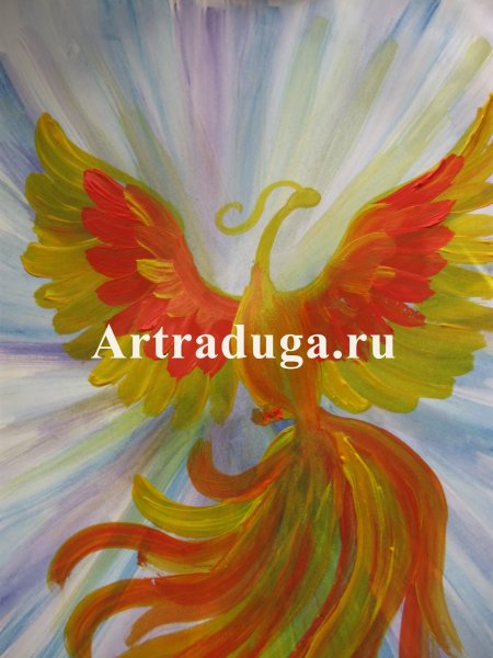 Орнаментальная композиция сказочные птицы