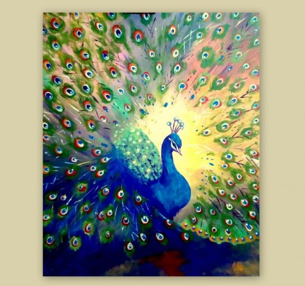 Абстрактные рисунки акрилом