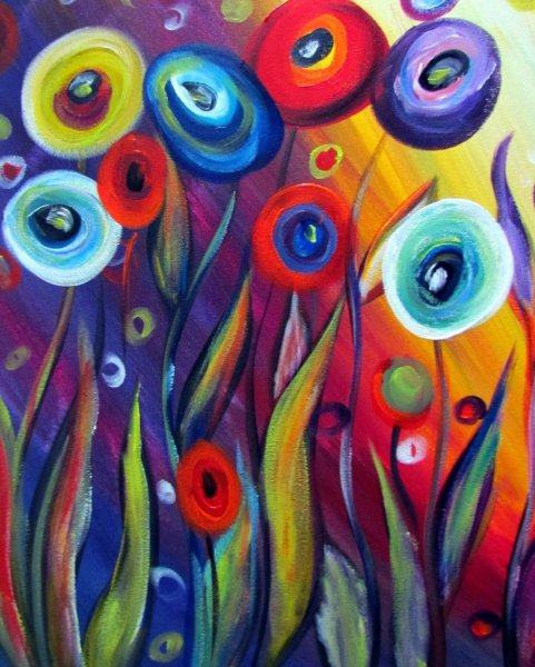 Абстракция акрилом