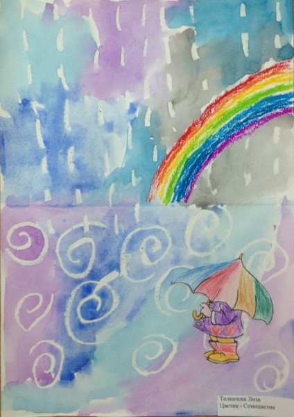 Рисование восковыми мелками для детей