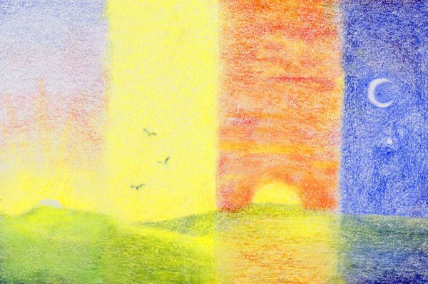 Идея для рисования легко Радужная