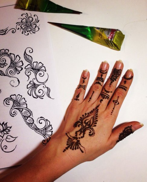 Хна для мехенди цветная Golecha