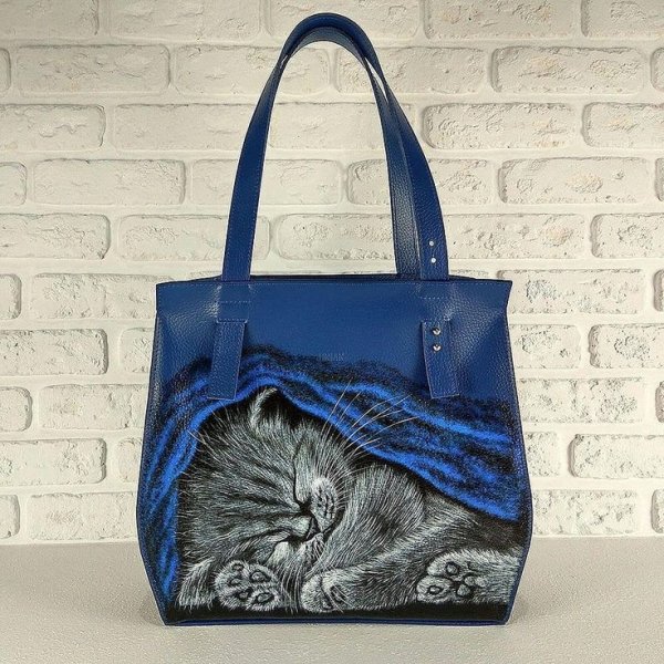Сумки из джинсовой ткани с котиками