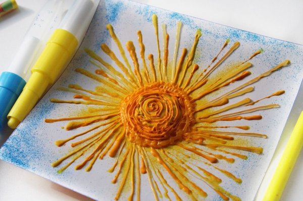 Нетрадиционная техника рисования воском