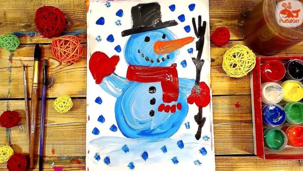 Рисованиекраскаими для детей