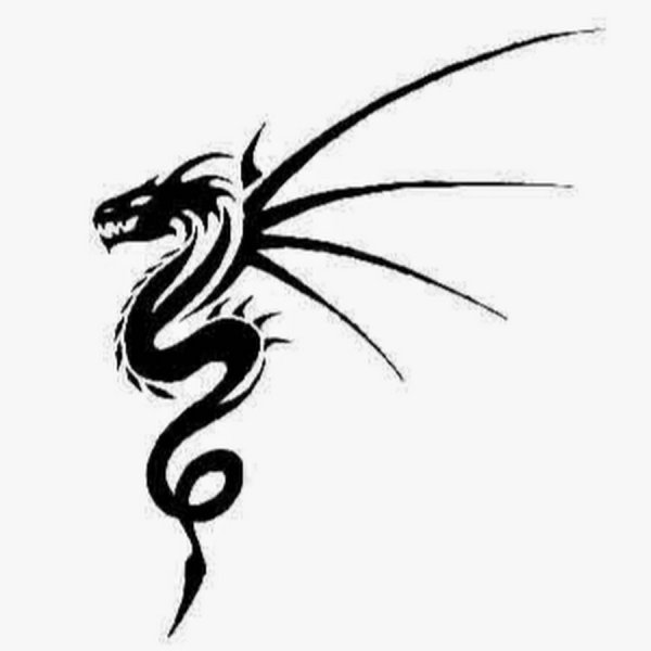 Эскиз дракона легкий