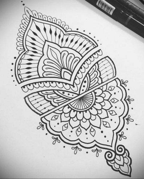 Мехенди эскизы