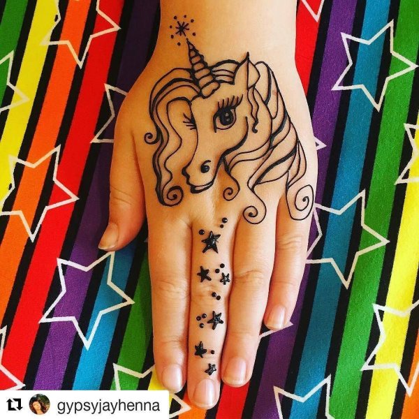 Детские тату хной