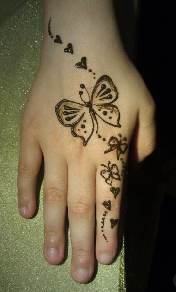 Прикольные тату хной