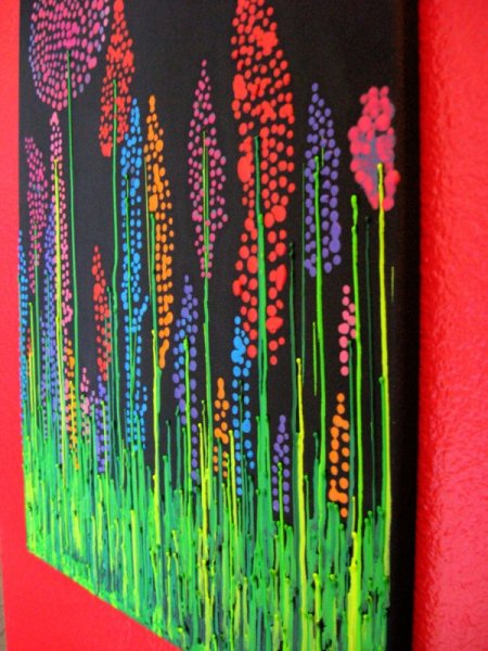 Восковые мелки и фен