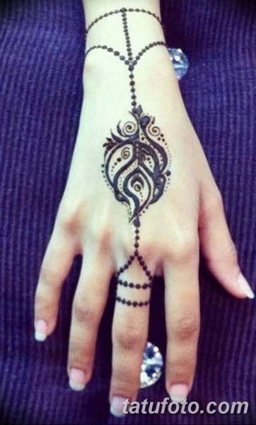 Мехенди браслет простой