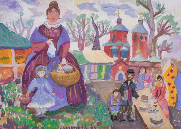 Пасхальная сюжетная композиция