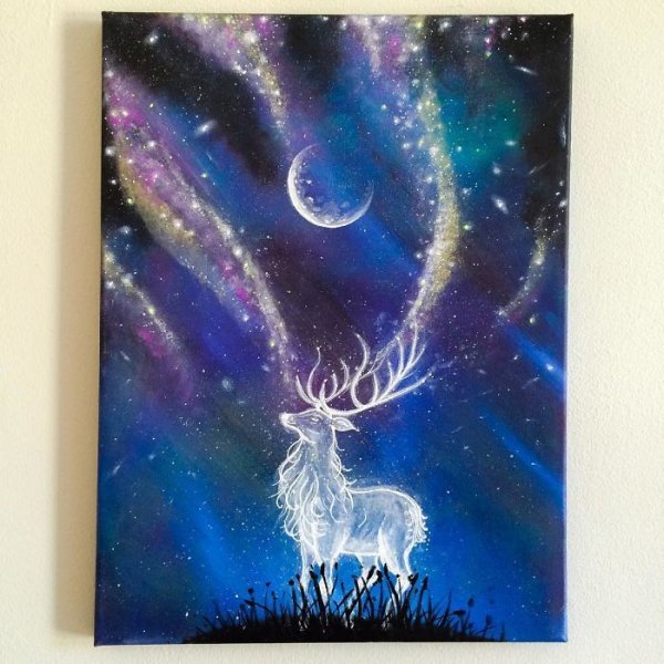 Космос пастелью