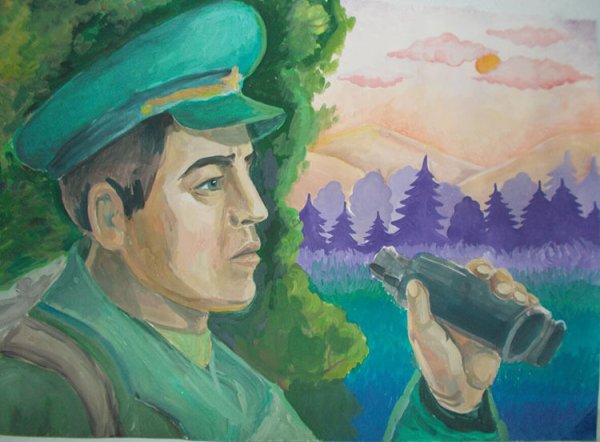 Рисунок на тему Военная тематика