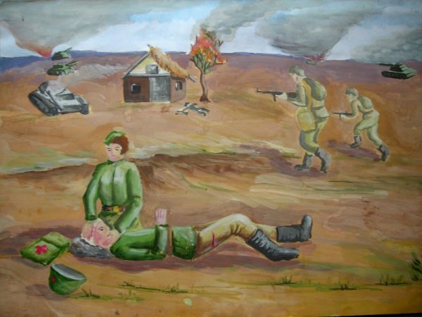 Рисунки на военную тему