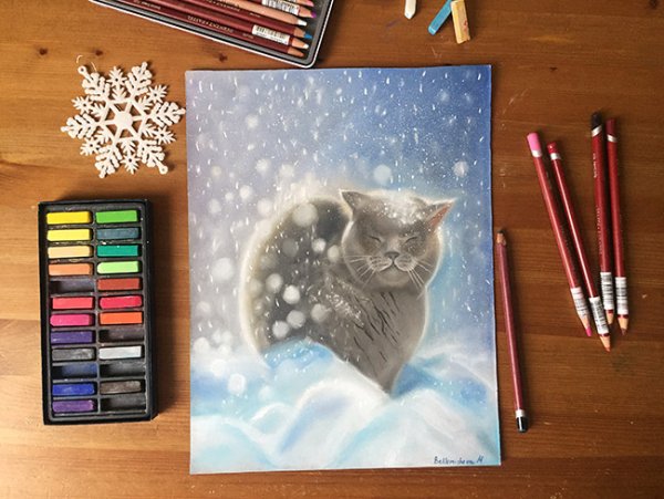 Снегирь рисунок