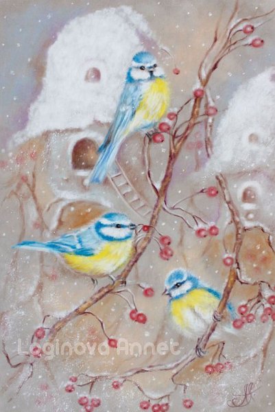 Голуби Аннет Логиновой в живописи