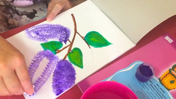 Мастер класс по рисованию сирени