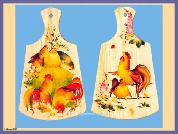 Тагильская роспись кухонные доски