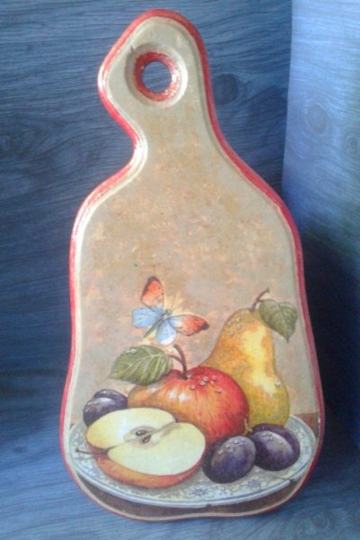 Рисование на разделочной доске