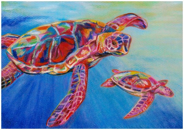 Рисование масляными мелками