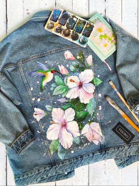 Роспись джинсовой куртки