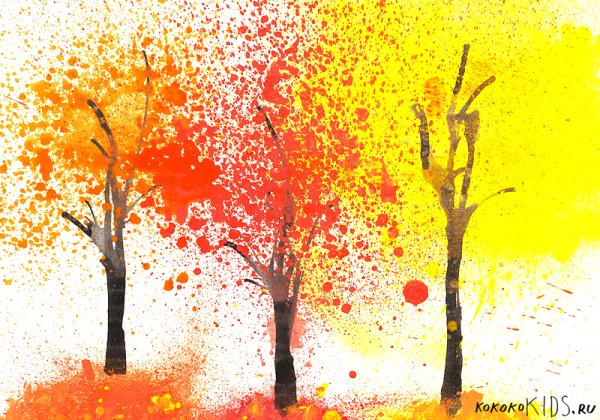 Рисование осень